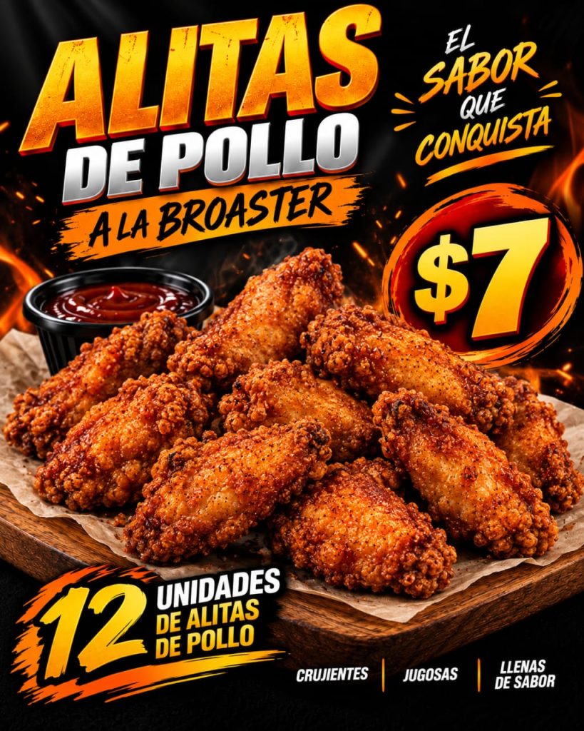 alitas de pollo a la broaster